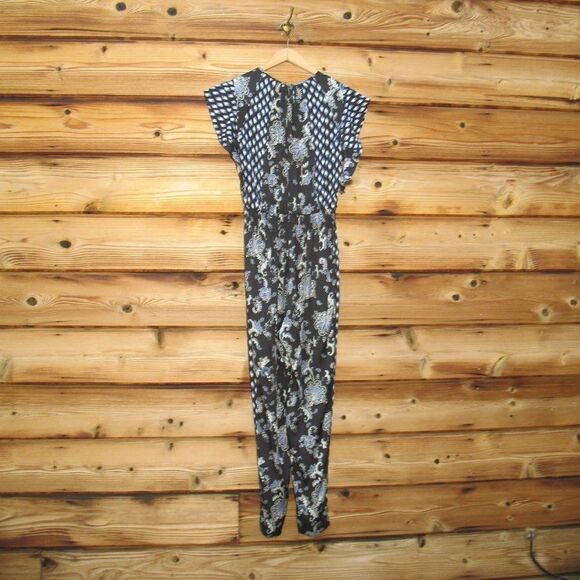 Rebecca Taylor Silk Blend Paisley Jumpsuit - Picture 8 of 10